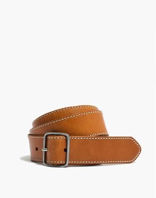 Madewell + Leather Contrast-Stitched Belt