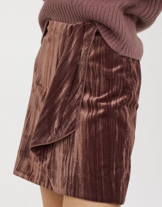 H&M + Velvet Skirt