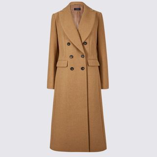 Marks & Spencer + Wool Blend Double Breasted Coat