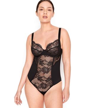 Victoria's Secret + Full Cup Sheer Lace Teddy