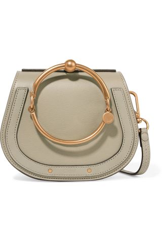 Chloé + Nile Bracelet Leather and Suede Shoulder Bag