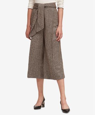 DKNY + Wide-Leg Cropped Pants