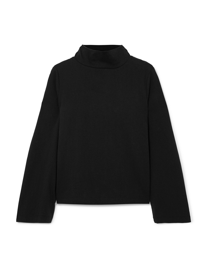 Madewell + Oliver Cotton-Jersey Turtleneck Top