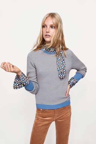 Zara + Textured Weave Sweater