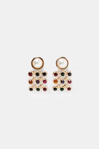 Zara + Pearl and Gemstone Earrings