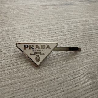 Prada + Prada Triangle Hair Pin White