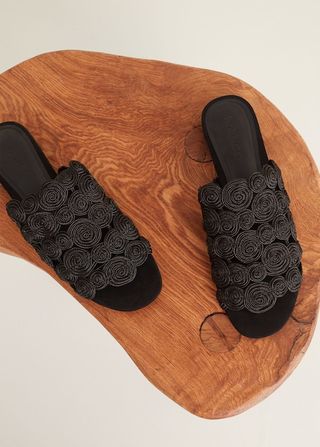 Mango + Braided Design Sandals