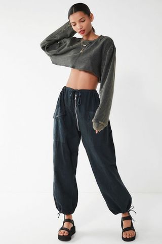 Urban Outfitters + Vintage Overdyed Cargo Wind Pant