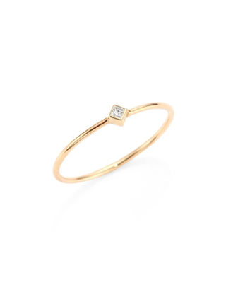 Zoe Chicco + Diamond & 14K Yellow Gold Ring