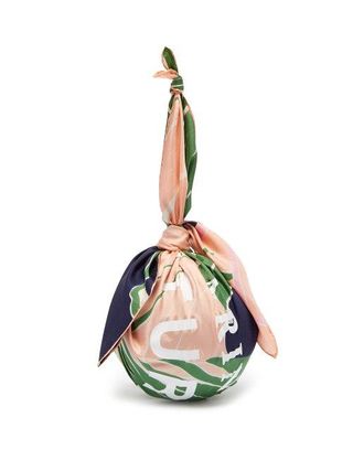 Marine Serre + Dream Silk Scarf Handle Ball Bag