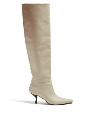 The Row + Bourgeoise Knee High Leather Boots