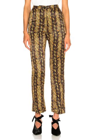 AlexaChung + Tailored Crop Flare Trousers