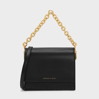 Charles & Keith + Front Flap Chain Detail Bag