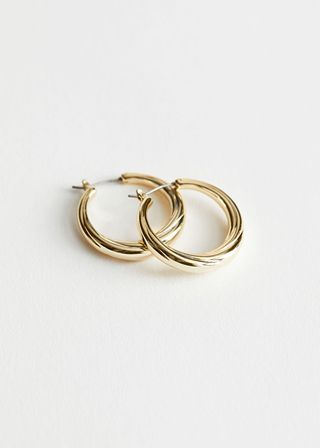 & Other Stories + Curved Hoop Earrings