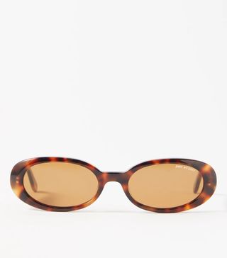 Dmy by Dmy + Valentina Oval Tortoiseshell-Acetate Sunglasses