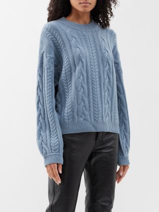 Arch4 + Marina Cable-Knit Cashmere Sweater