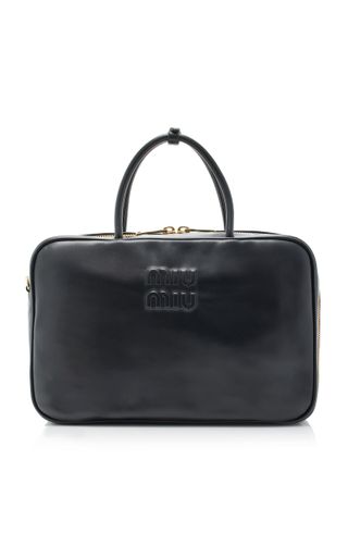 Miu Miu + Leather Top Handle Bag