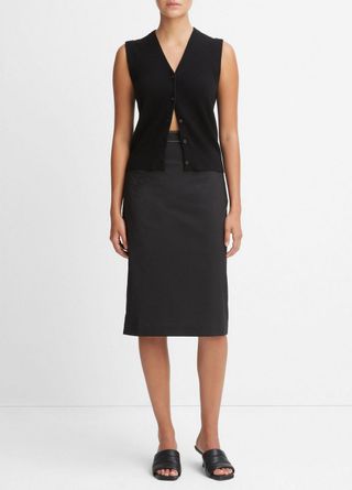 Vince + Pull-On Pencil Skirt