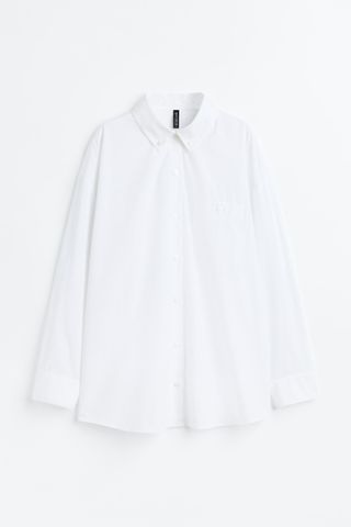 H&M + Oversized Poplin Shirt