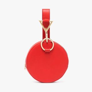 Tara Zadeh + Red Azar Leather Bracelet Bag