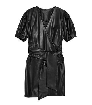 Topshop + Leather Wrap Mini Dress by Boutique