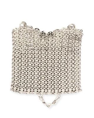 Paco Rabanne + Iconic Small Brass Link Chain Shoulder Bag