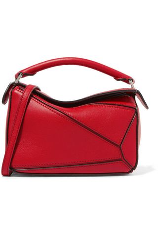 Loewe + Puxxle Mini-Textured Leather Shoulder Bag