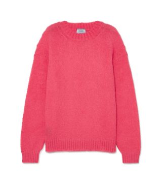 Prada + Oversized Mohair-Blend Sweater