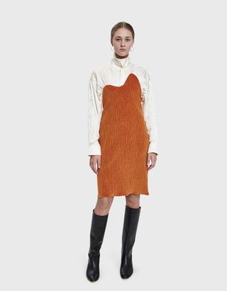 Aalto + Standing Collar Shirt Dress