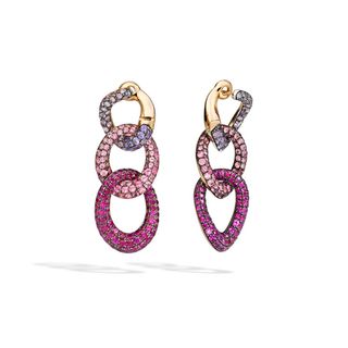 Pomellato + Tango Earrings with Purple Sapphires and Pink Spinels