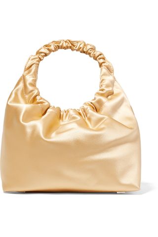 The Row + Double Circle Small Satin Tote