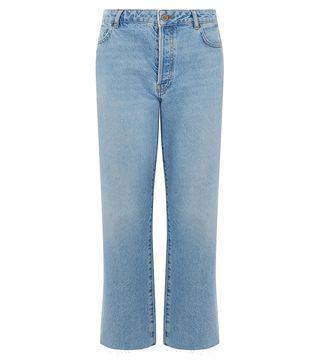 Warehouse + Straight Mid-Rise Jeans