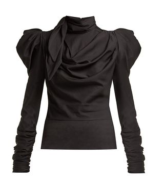 Zimmerman + Fleeting Tie-Neck Silk-Blend Blouse