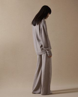 Zara Home + Wide-Leg Cashmere Pants