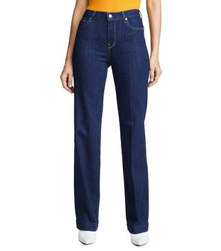 7 for All Mankind + Alexa Trouser Jeans With Creasing