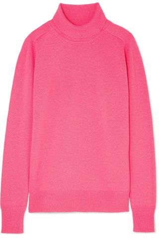 Victoria Beckham + Cashmere-Blend Turtleneck Sweater