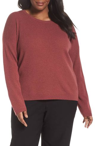 Eileen Fisher + Ribbed Cashmere Sweater
