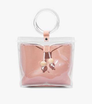 Pixie Market + Pink Clear Ring Bag
