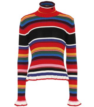 MSGM + Ribbed Turtleneck Sweater