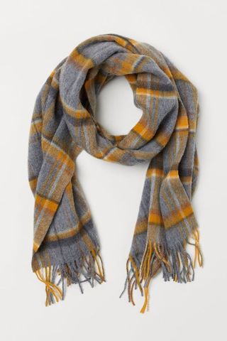 H&M + Checked Wool Scarf