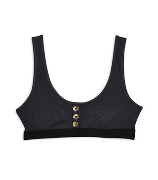 Topshop + Button Ribbed Bralet