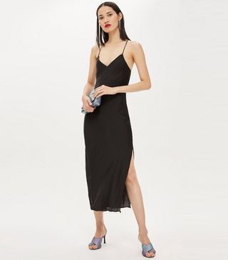 Topshop + Plain Satin Slip Dress