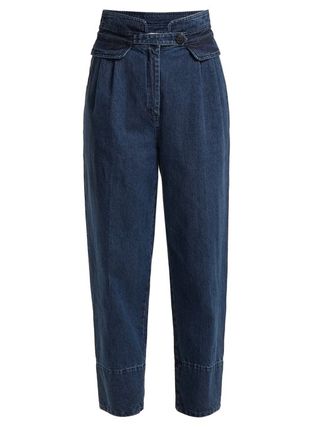 Sea + High Rise Straight Leg Cropped Jeans