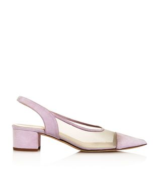 Creatures of Comfort + Gloria Leather & Mesh Color-Block Slingback Pumps