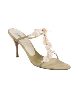 Prada + Embellished Suede Sandals
