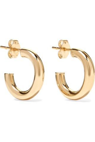 Loren Stewart + Chubbie Huggies 10-Karat Gold Hoop Earrings