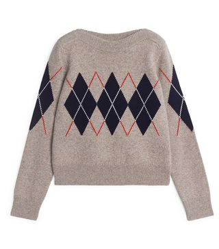 Arket + Argyle Boat Neck Jumper