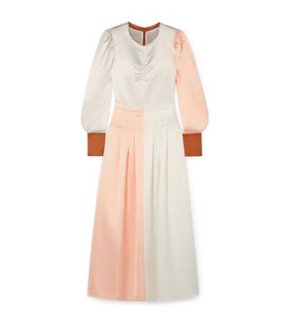 Rejina Pyo + Steffy Color-Block Satin Maxi Dress