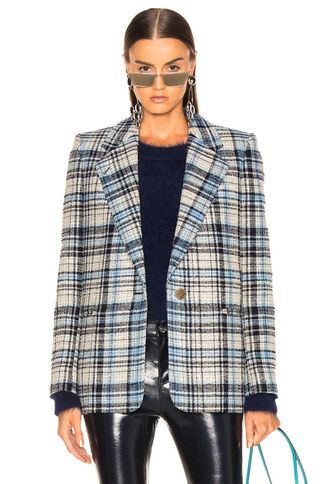 Acne Studios + Plaid Suit Jacket