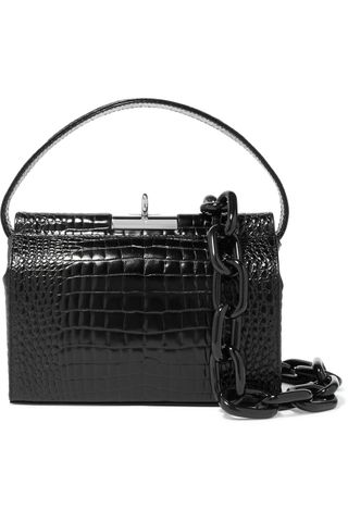 Gu_de + Milky Mini Croc-Effect Leather Shoulder Bag